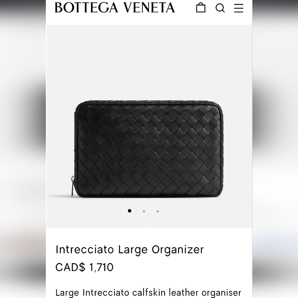 Authentic BOTTEGA VENETA Intrecciato Weaved Leather Wallet WOC Crossbody Clutch - Picture 15 of 15